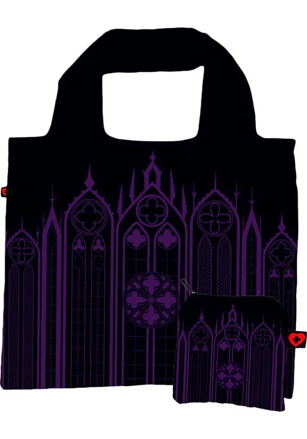 Cathedral [Purple] | REUSABLE TOTE BAG - Image 4