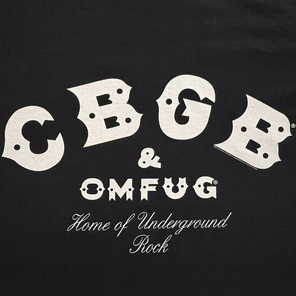 CBGB & OMFUG | OG Logo [Black] T-SHIRT [PREORDER] - Image 2