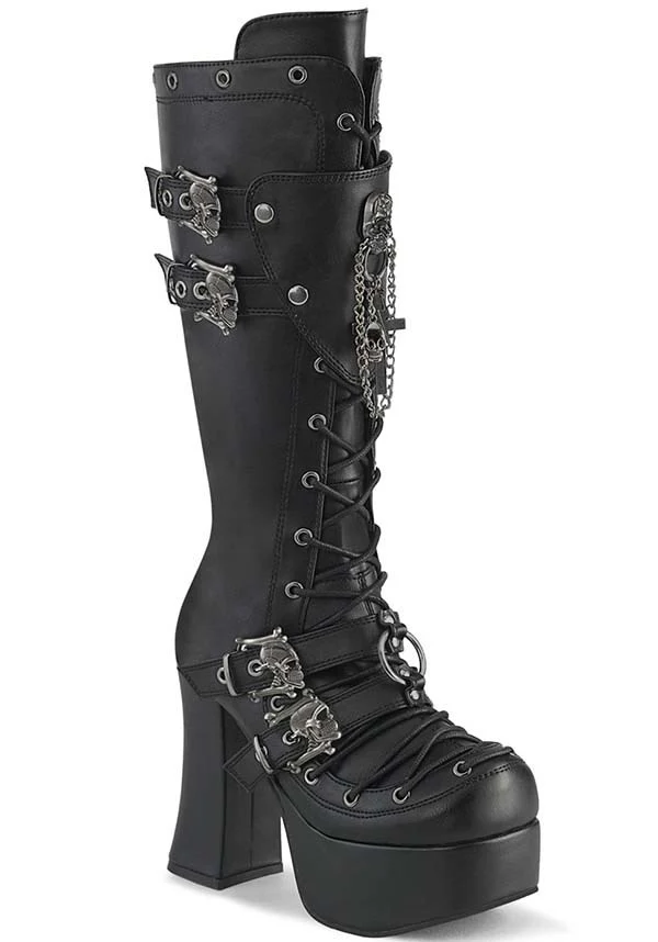 CHARADE-230 [Black] | PLATFORM BOOTS [PREORDER]