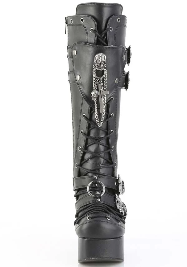 CHARADE-230 [Black] | PLATFORM BOOTS [PREORDER] - Image 2