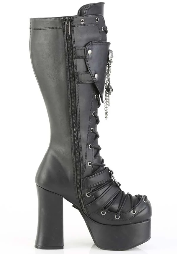 CHARADE-230 [Black] | PLATFORM BOOTS [PREORDER] - Image 4