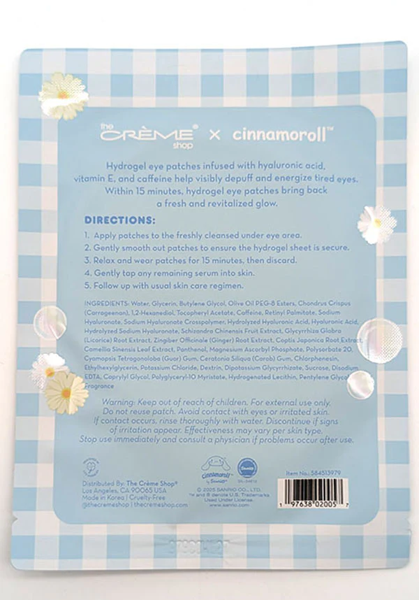 Cinnamoroll [Dream Daisy] | UNDER EYE PATCHES - Image 3