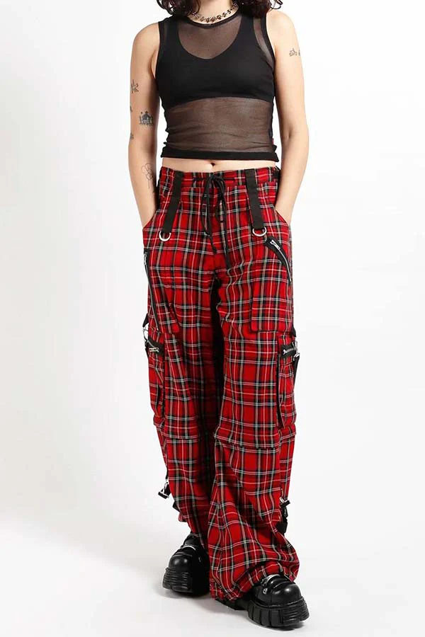 Clash [Red Plaid] | PANTS - Image 4