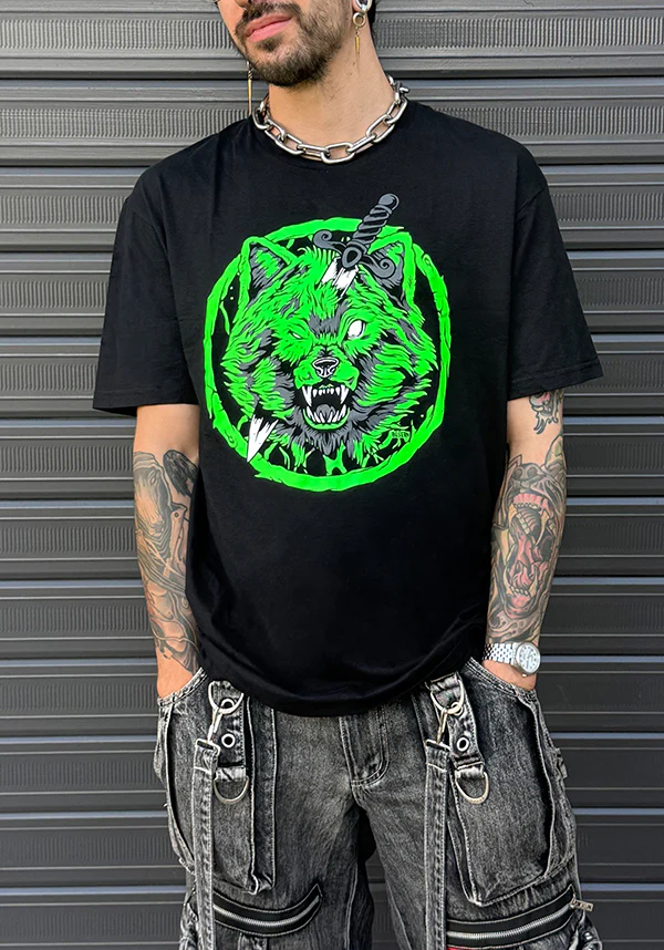Wolfs Watch [Neon Green] | T-SHIRT - Image 2