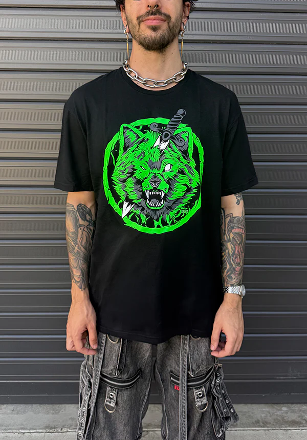 Wolfs Watch [Neon Green] | T-SHIRT - Image 3