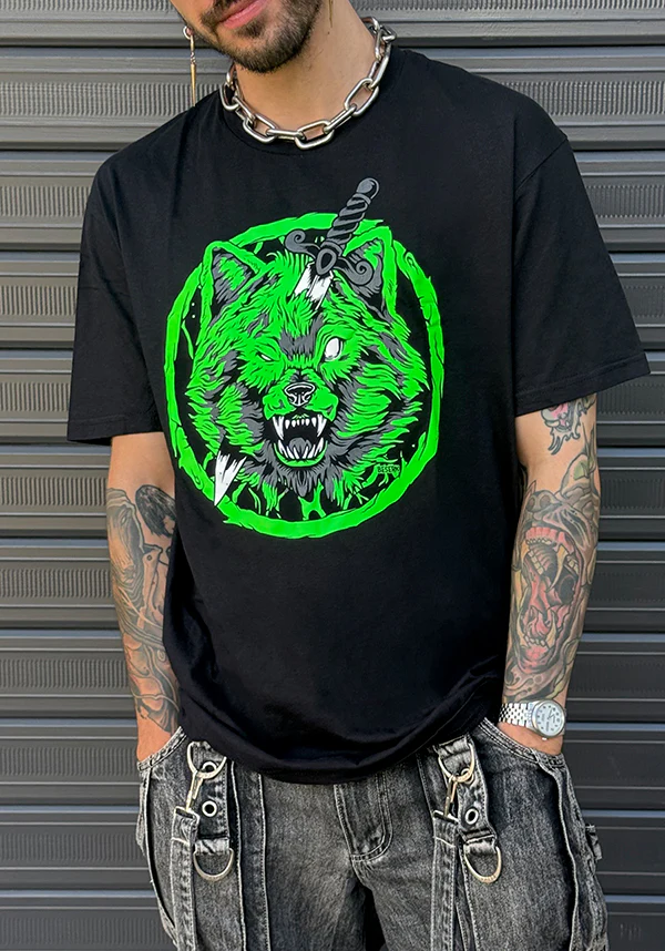Wolfs Watch [Neon Green] | T-SHIRT - Image 5