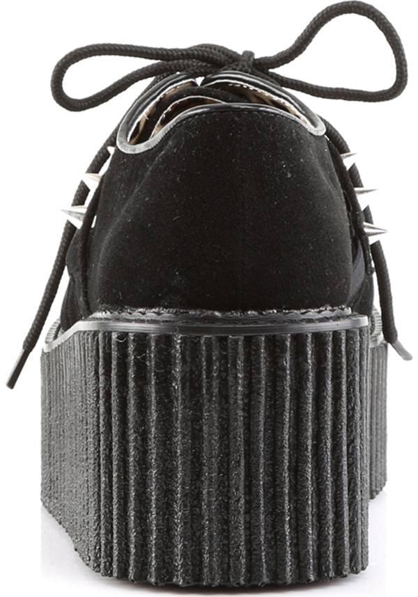 CREEPER-206 [Black Suede] | PLATFORM CREEPERS [PREORDER] - Image 4
