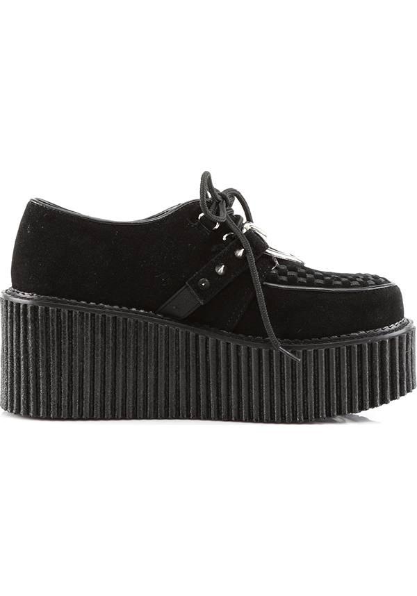 CREEPER-206 [Black Suede] | PLATFORM CREEPERS [PREORDER] - Image 5