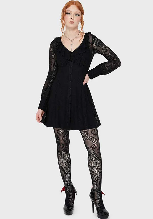 Cybele [Black] | LACE DRESS - Image 4