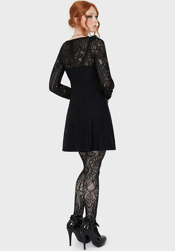 Cybele [Black] | LACE DRESS - Image 5