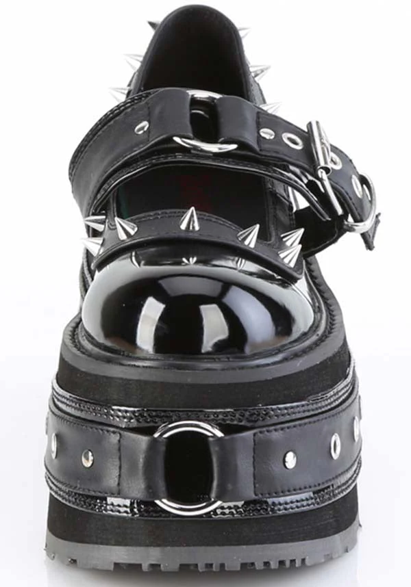 DAMNED-20 [Black Patent] | PLATFORM MARYJANE [PREORDER] - Image 2