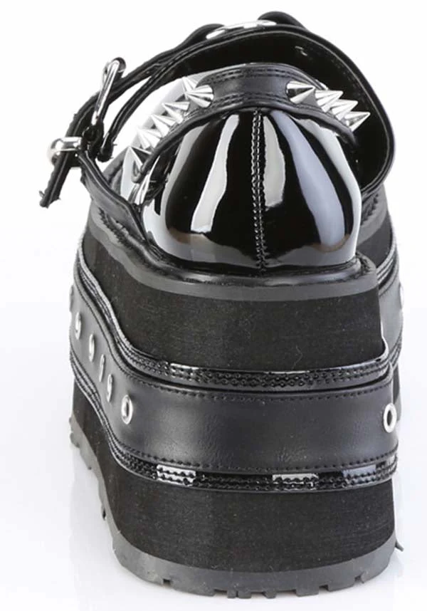 DAMNED-20 [Black Patent] | PLATFORM MARYJANE [PREORDER] - Image 5