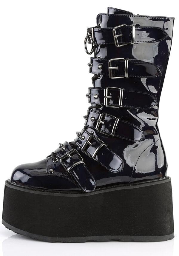 DAMNED-225 [Black Holo] | PLATFORM BOOTS [PREORDER] - Image 3