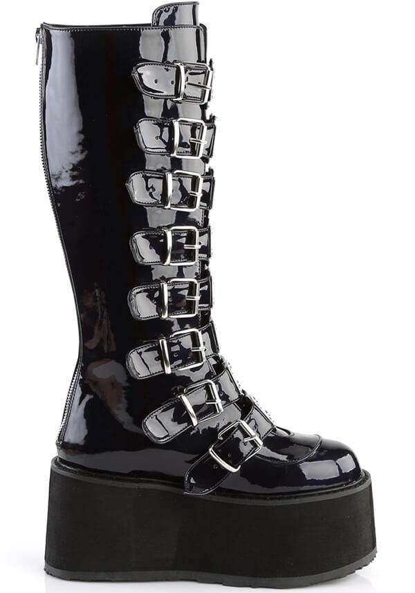 DAMNED-318 [Black Hologram] | PLATFORM BOOTS [PREORDER] - Image 5