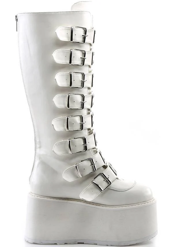 DAMNED-318 [White] | PLATFORM BOOTS [PREORDER] - Image 5