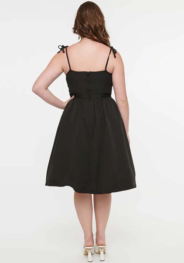 Dark Skeleton Bobbie Swing Dress | SWING DRESS** - Image 3