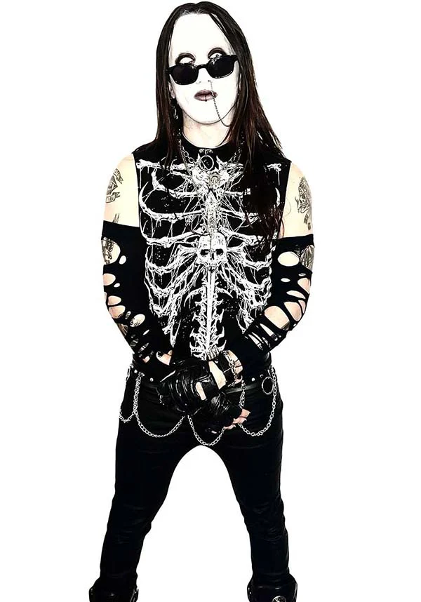 Dead Inside Rib Cage | SLEEVELESS TEE - Image 2