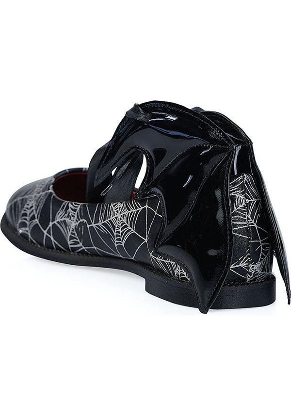 Dead Of Night Bat [Black/White] | BALLERINA FLATS* - Image 3