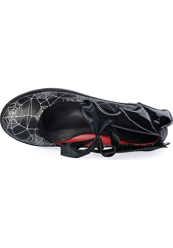 Dead Of Night Bat [Black/White] | BALLERINA FLATS* - Image 4