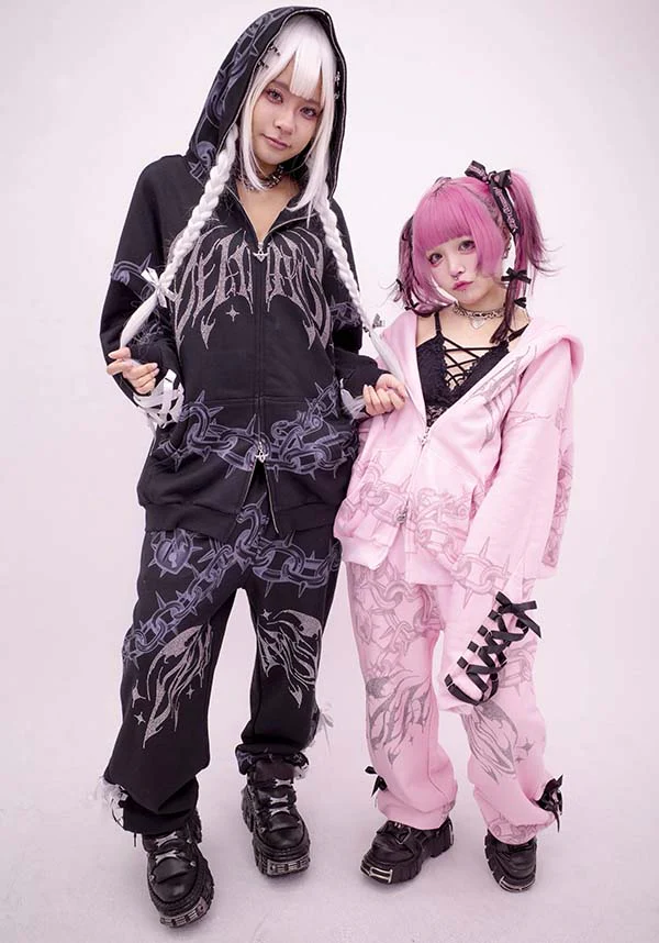 Death Kiss [Black] | CHAIN JOGGERS - Image 4