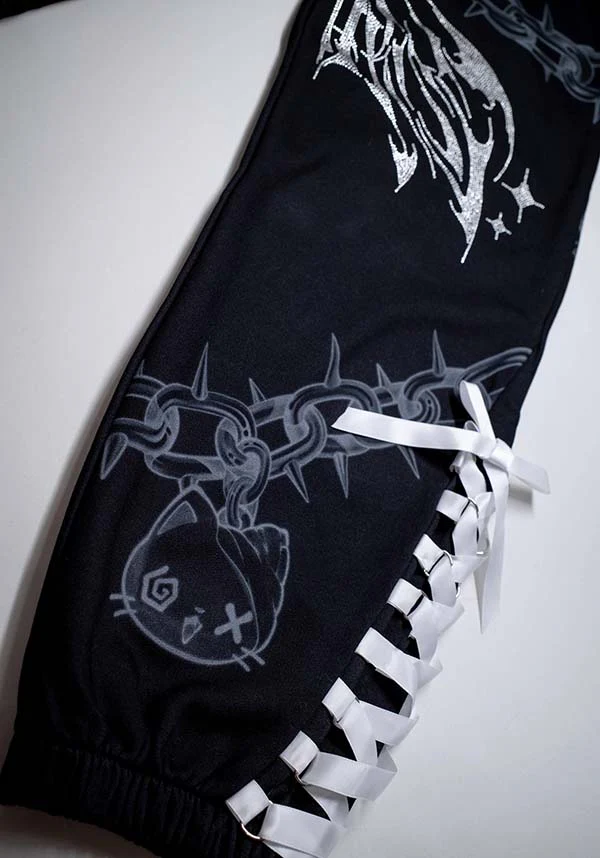 Death Kiss [Black] | CHAIN JOGGERS - Image 5
