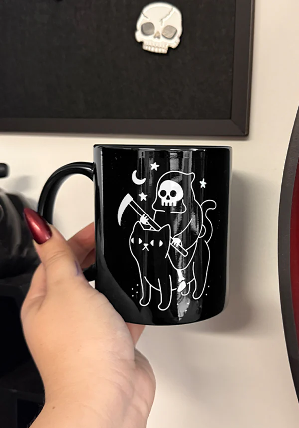 Death Rides A Black Cat | MUG - Image 2
