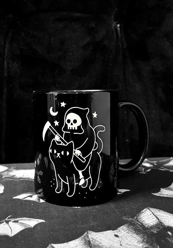 Death Rides A Black Cat | MUG - Image 4