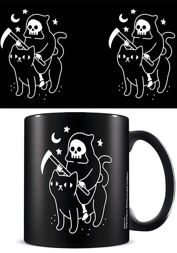 Death Rides A Black Cat | MUG - Image 5