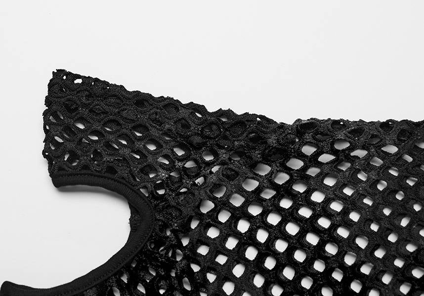 Dionisia Fishnet [Black] | COLD SHOULDER TOP* - Image 11