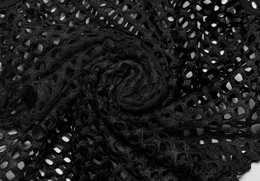Dionisia Fishnet [Black] | COLD SHOULDER TOP* - Image 13