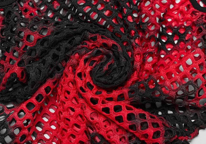 Dionisia Fishnet [Black/Red] | COLD SHOULDER TOP* - Image 10