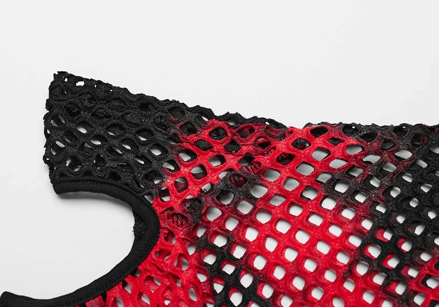 Dionisia Fishnet [Black/Red] | COLD SHOULDER TOP* - Image 12