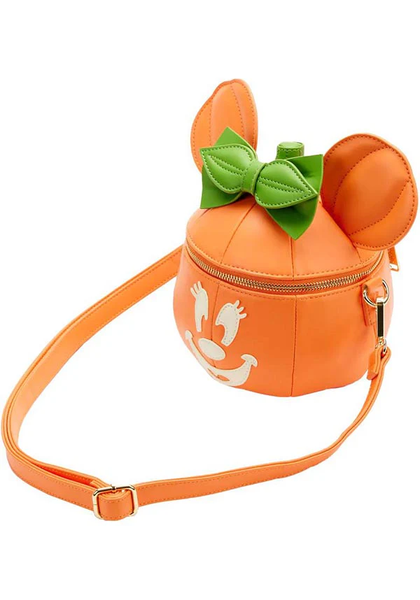 Disney: Minnie Pumpkin Glow Face | CROSSBODY BAG* - Image 4