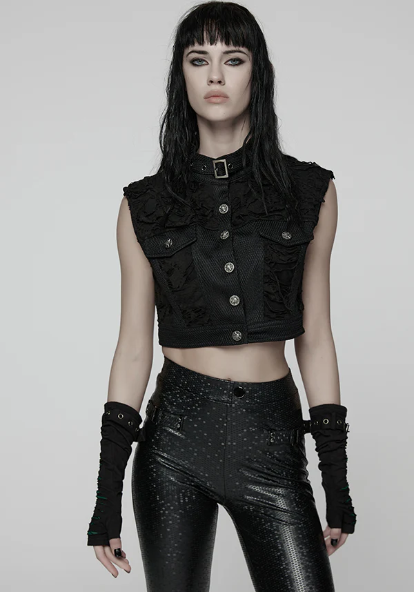 Distressed | CROP VEST - Image 3