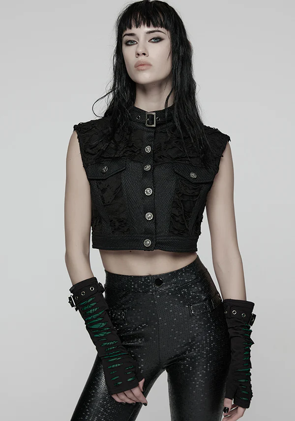 Distressed | CROP VEST - Image 4