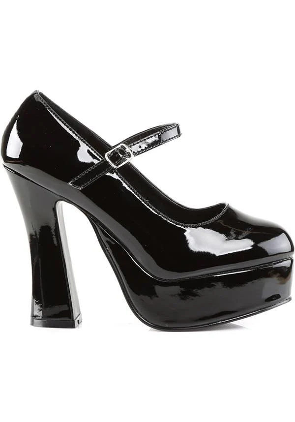 DOLLY-50 [Black Patent] | HEELS [PREORDER] - Image 5