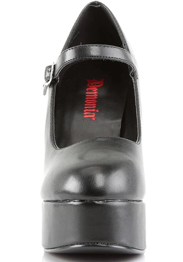 DOLLY-50 [Black] | PLATFORM HEELS [PREORDER] - Image 2