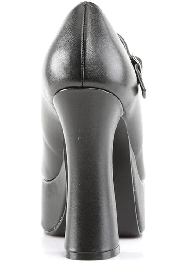 DOLLY-50 [Black] | PLATFORM HEELS [PREORDER] - Image 4