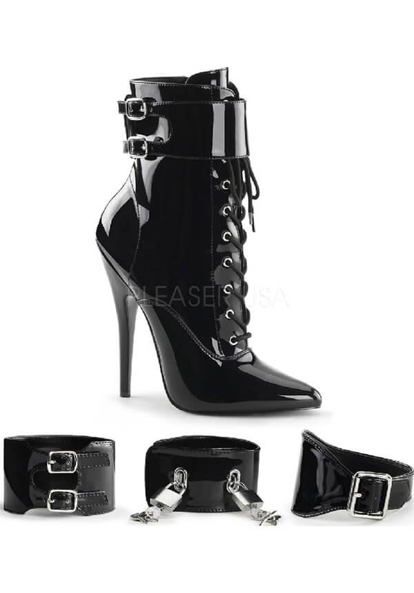DOMINA-1023 [Black Patent] | ANKLE BOOTS [PREORDER]