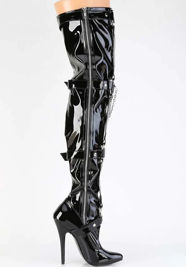 DOMINA-3027 [Black Patent] | BOOTS [PREORDER] - Image 5