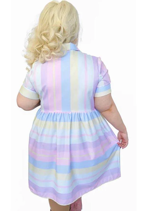 Doris Pastel Striped | DRESS* - Image 3