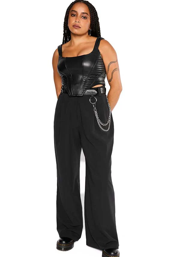 Doro Faux Leather Moto | CORSET TOP* - Image 3