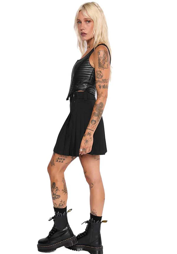 Doro Faux Leather Moto | CORSET TOP* - Image 4