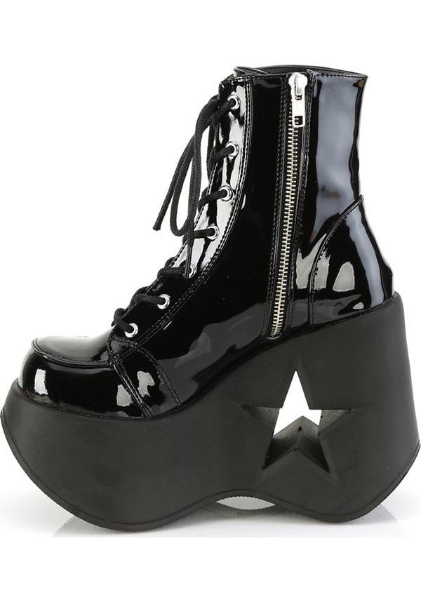DYNAMITE-106 [Black Patent] | PLATFORM BOOTS [PREORDER] - Image 3