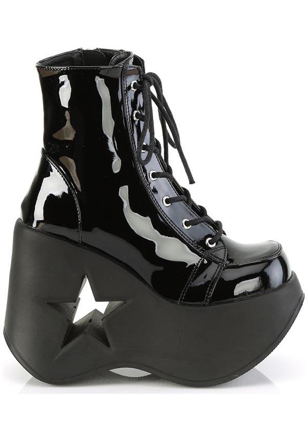 DYNAMITE-106 [Black Patent] | PLATFORM BOOTS [PREORDER] - Image 5