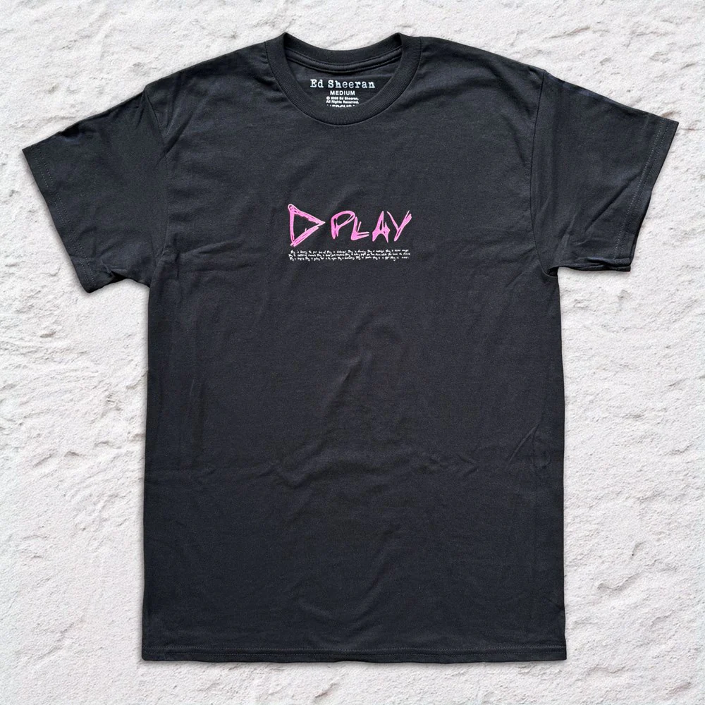 Ed Sheeran | Play Logo [Black] T-SHIRT [PREORDER]