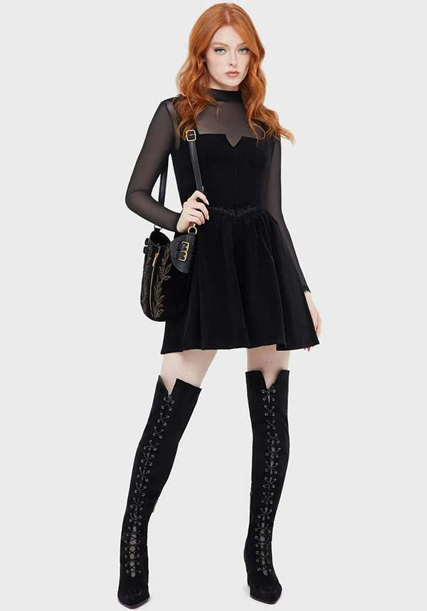 Elderroot [Black] | MINI DRESS - Image 4
