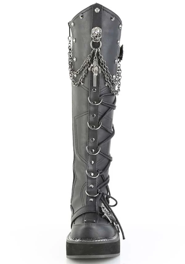 EMILY-221 [Black] | PLATFORM BOOTS [PREORDER] - Image 2