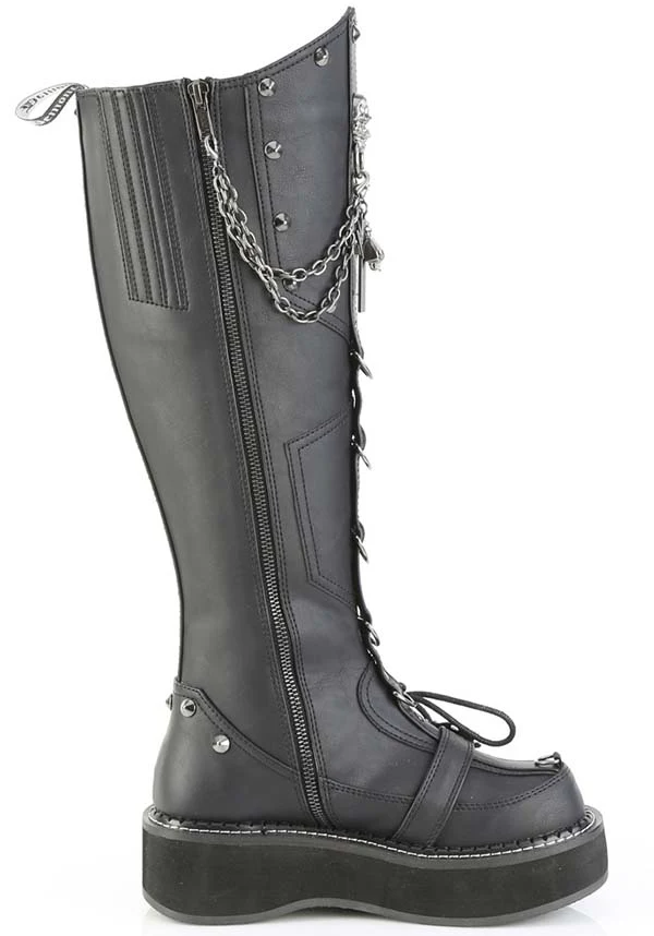 EMILY-221 [Black] | PLATFORM BOOTS [PREORDER] - Image 4