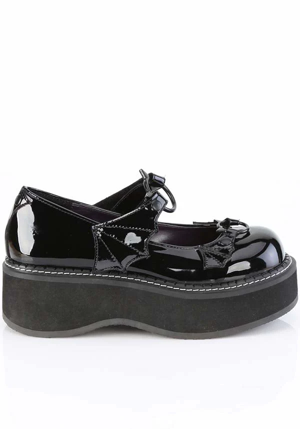 EMILY-23 [Black Patent] | PLATFORM MARYJANE [IN STOCK]** - Image 3
